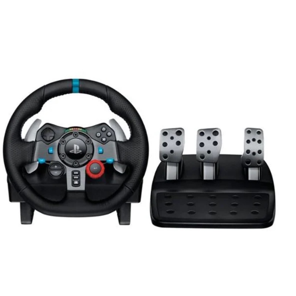 Refurbished - Logitech - G29 Driving Force Racing Wheel and Floor Pedals for PS5